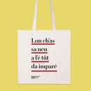 Shopper bianca in cotone