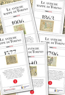 Set cinque mappe storiche di Torino